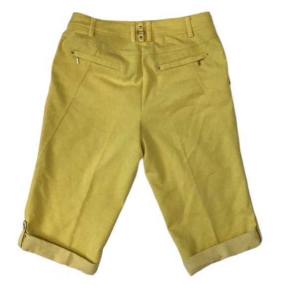 Click Collection TLC Canary Yellow Bermuda Shorts - Picture 2 of 9